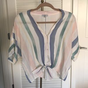 Rails short sleeve button down